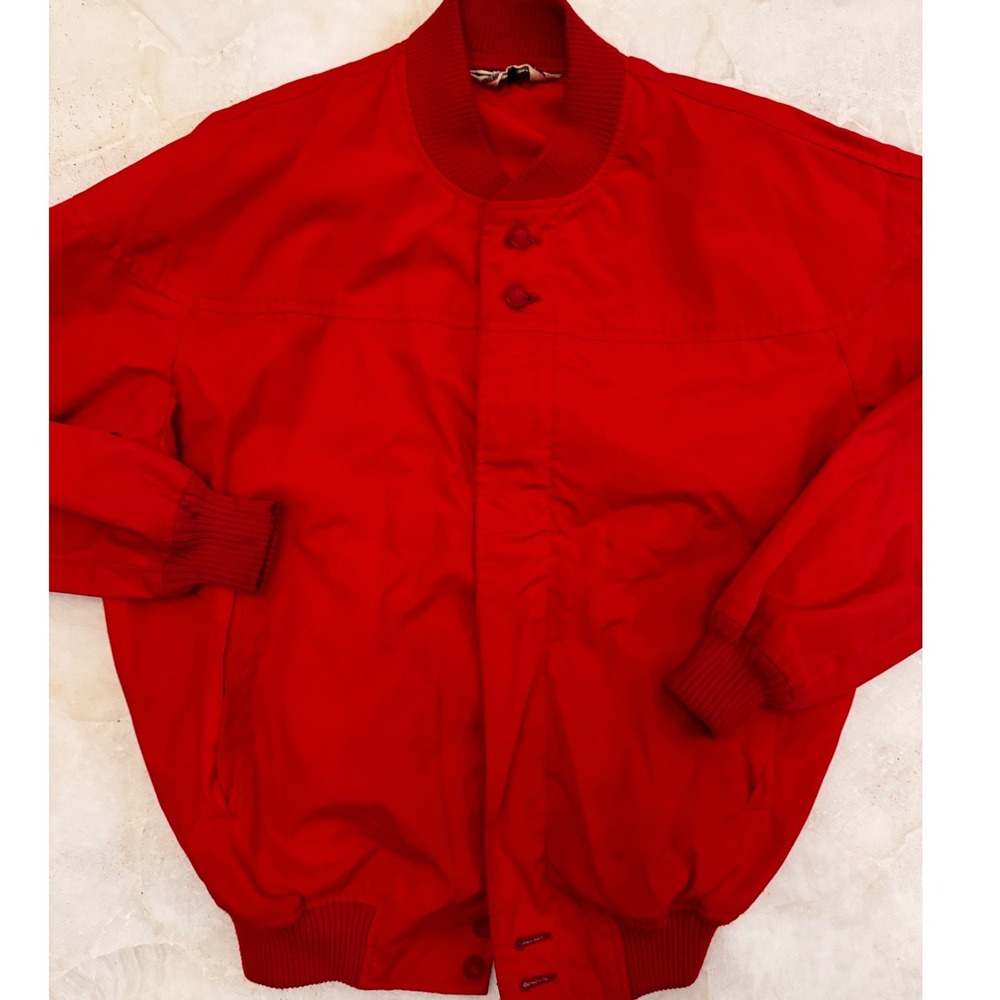 Vintage McGregor Sportswear Drizzler Style Jacket Red Mens M Japan Harrington
